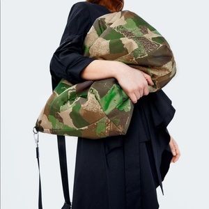 Zara Padded Camo Shopper Bag